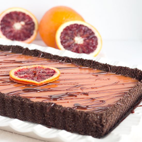 Chocolate Blood Orange Tart - Recipe photo by mmirnanda