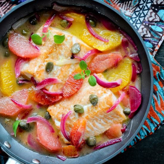 Salmon in Citrus Fruits - Recipe photo by bazyliaczywanilia