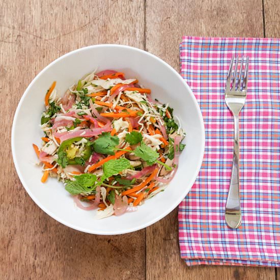 Easy Vietnamese Salad with Chicken - Recipe photo by Devour Nutrition