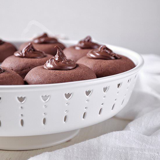 Nutella Thumbprint Cookies - Recipe photo by kouzinista