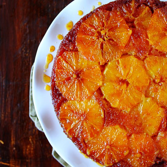 Upside Down Orange Cake - Recipe photo by Happy And Harried