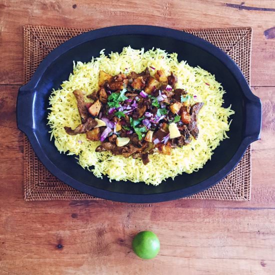 Vindaloo Steak and Potato Stir-Fry - Recipe photo by Spice Mama