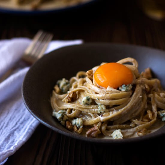 Blue Cheese Walnut Pasta - Recipe photo by kitchengidget