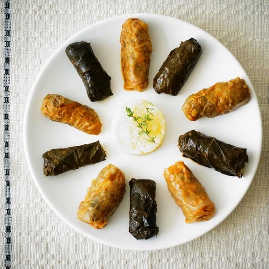 Stuffed Cabbage and Vine Leaves - Recipe photo by lacuisinedesimona