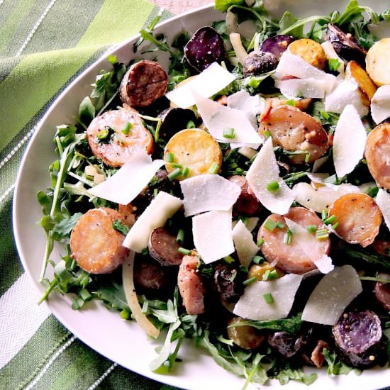 Warm Potato Salad with Bacon - Recipe photo by BobbisKozyKitchen