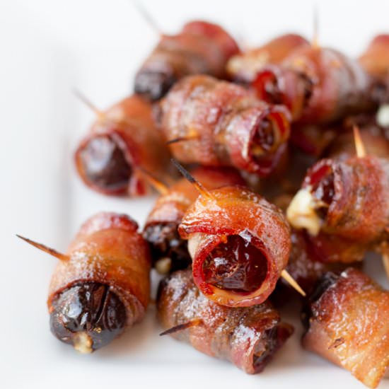 Maple Sriracha Devils on Horseback - Recipe photo by stripedspatula