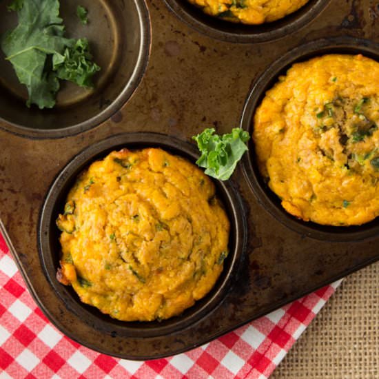 Sweet Potato Cheddar Muffins - Recipe photo by cinnamonscribe