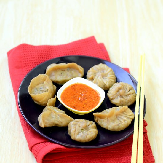 Wheat Flour Veg Momo - Recipe photo by Chitras food book