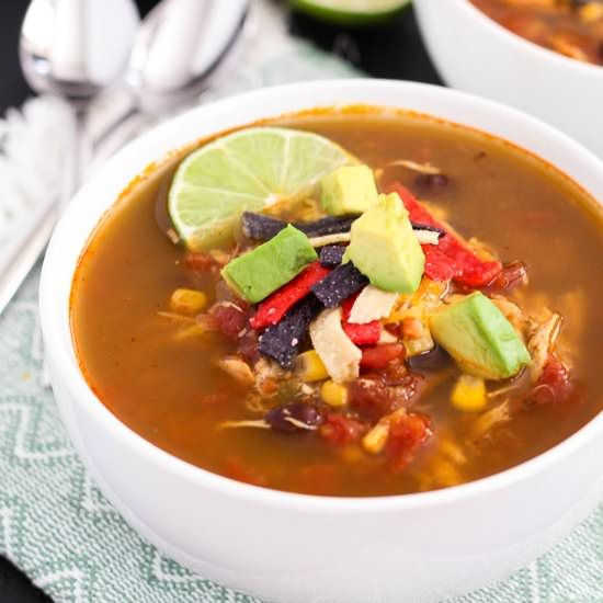 Slow Cooker Chicken Tortilla Soup - Recipe photo by pumpkinnspice