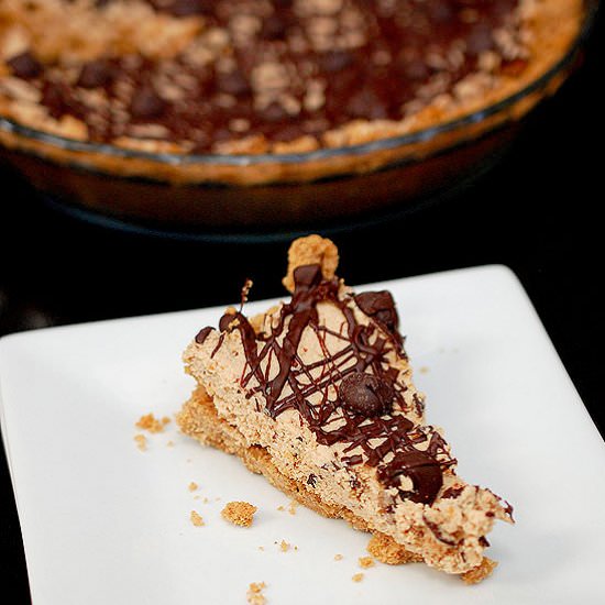 Double Peanut Butter Cheesecake Pie - Recipe photo by evabakes