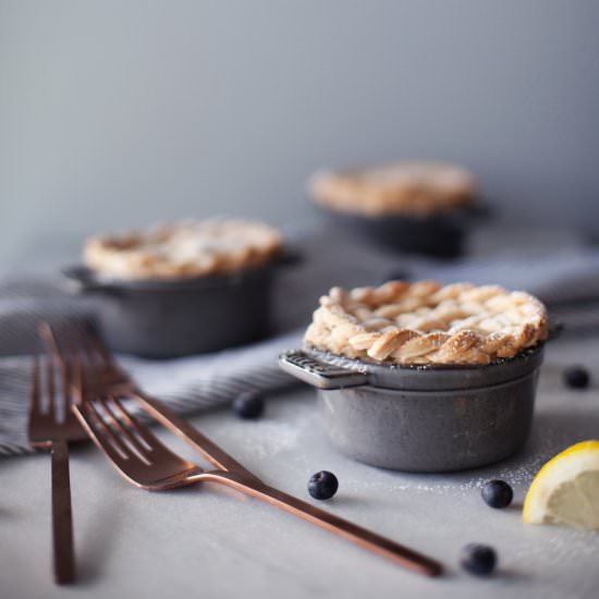 Blueberry Lemon Mini Pie - Recipe photo by modestmarce