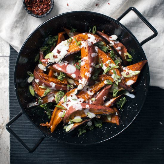 Roasted Yams with Honey - Recipe photo by iwillnoteatoysters