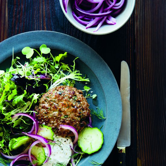 Lamb Sliders with Herb Yogurt Sauce - Recipe photo by MomsKitchenHandbook