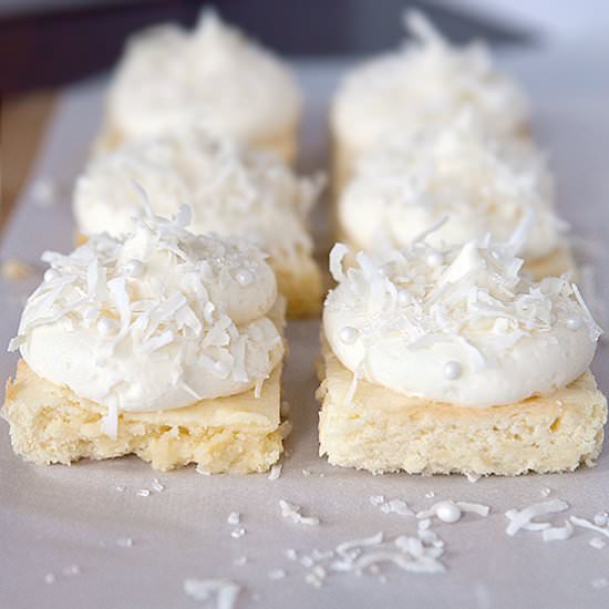 Coconut Frosted Lemon Bars - Recipe photo by browniebites