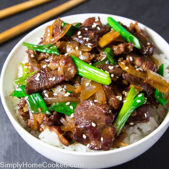 Mongolian Beef - Recipe photo by simplyhomecooked