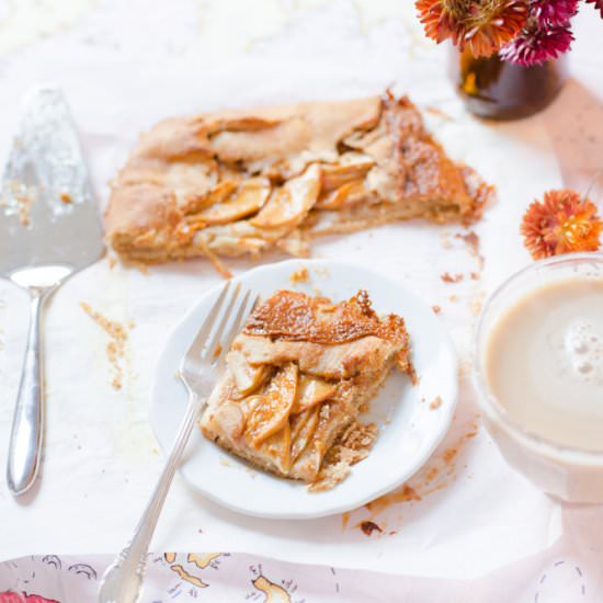 Salted Caramel Apple Galette - Recipe photo by elsbro