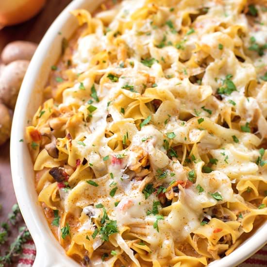 Chicken Paprika Eggnoodle Casserole - Recipe photo by Life Made Simple