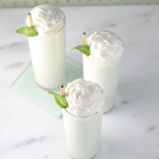 Boozy Shamrock Shake Recipe - Recipe photo by SugarAndCloth