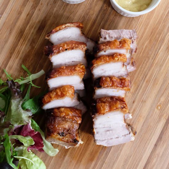 Roast Pork with Perfect Crackling - Recipe photo by BearNakedFood
