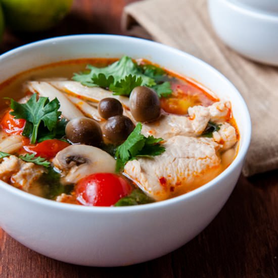 Tom Yum Soup with Chicken - Recipe photo by rachelcooksthai