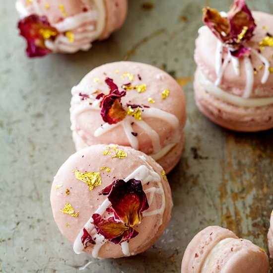 Jasmine Rose Macarons - Recipe photo by BakersRoyale