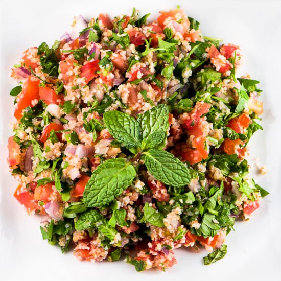 Tabouli Recipe with Brown Burg - Recipe photo by Chefjar