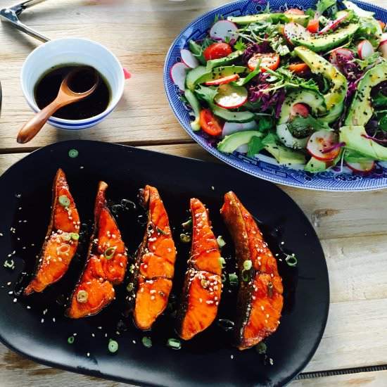Teriyaki Salmon - Recipe photo by Honeybutterandricotta