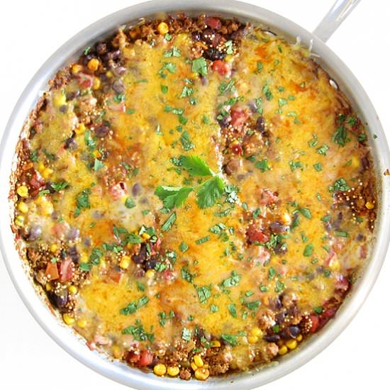 Turkey Quinoa Taco Casserole - Recipe photo by delightfulrepast