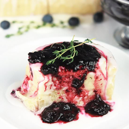 Lemon Thyme Blueberry Buns - Recipe photo by Thewholeserving
