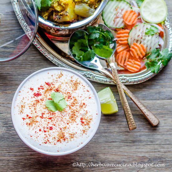 Burani Raita | Garlic Raita - Recipe photo by Herbivore Cucina