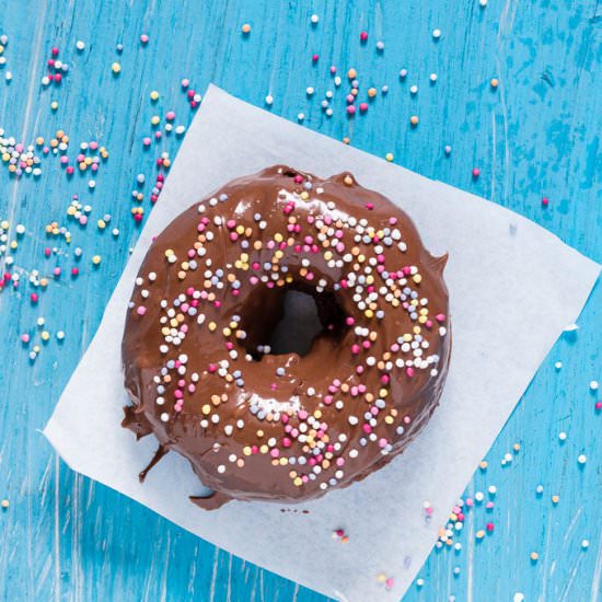 Baked peanut butter Nutella donut - Recipe photo by recipesfromapantry