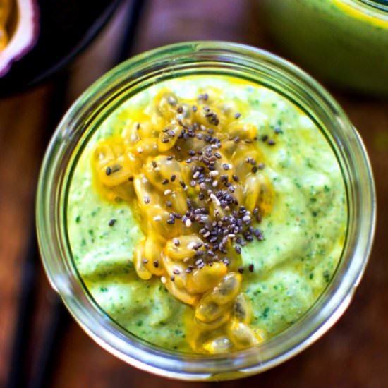 Green buckwheat & avocado smoothie - Recipe photo by VibrantFoodStories