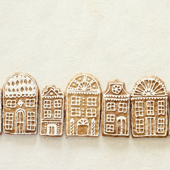 Gingerbread Row House Cookies - Recipe photo by Aparna