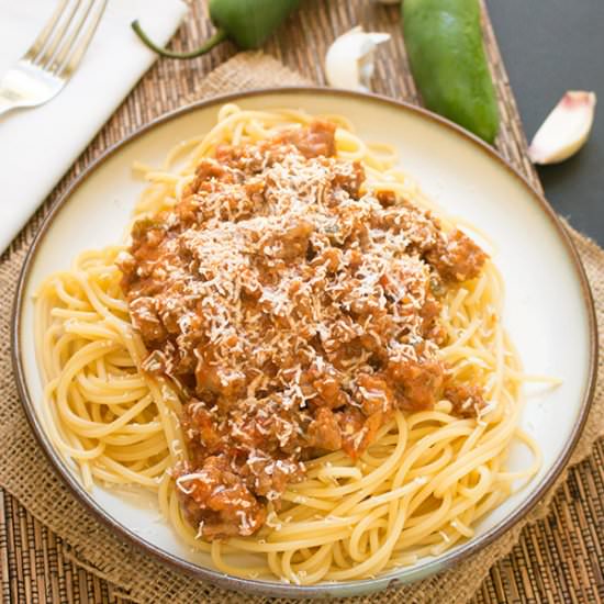 Creamy Taco-Style Pasta - Recipe photo by ChiliPepperMadness