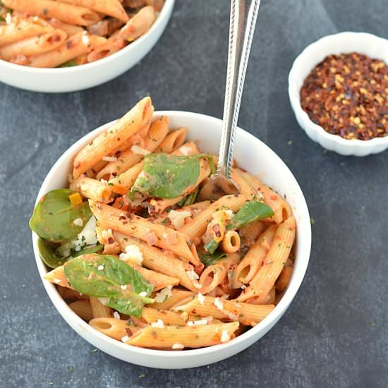 Penne Pasta in marinara sauce - Recipe photo by ruchiskitchen