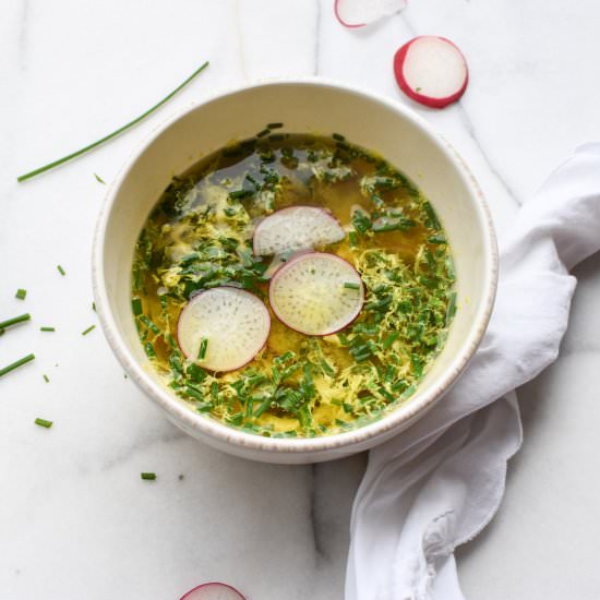 Egg White Drop Soup - Recipe photo by apleasantlittlekitchen