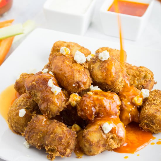 Homemade Buffalo Blue Cheese Tots - Recipe photo by SouthernFATTY