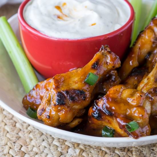 Baked Honey BBQ Wings - Recipe photo by IWashYouDry