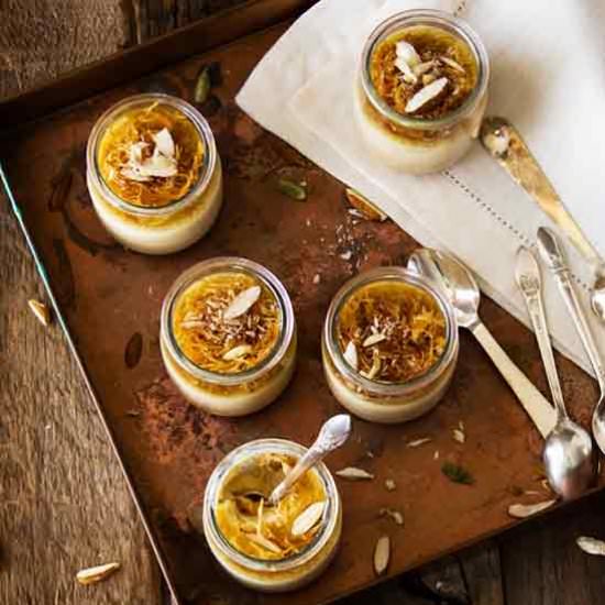 Cardamom-Vermicelli Pots de Creme - Recipe photo by abitwholesomely
