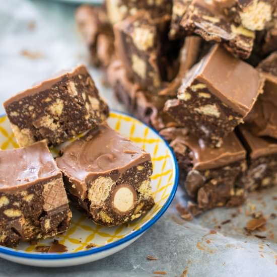 Leftover Chocolate Slice - Recipe photo by JoJoNookAndCranny