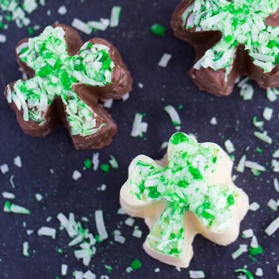 Mint Chocolate Shamrocks - Recipe photo by simplystacie