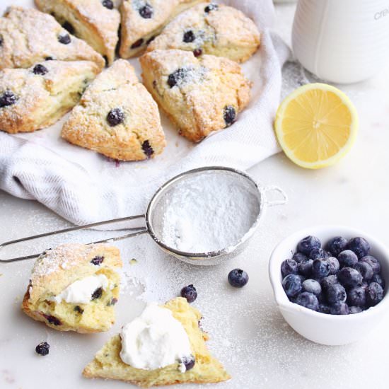 Blueberry & Sour Cream Scones - Recipe photo by SweetSimpleKitchen