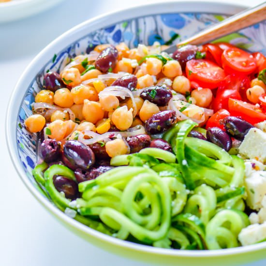 Chickpea Cucumber Salad - Recipe photo by ChefDeHome