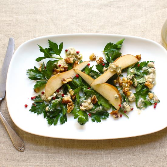 Parsley Pear Salad - Recipe photo by the good eats co