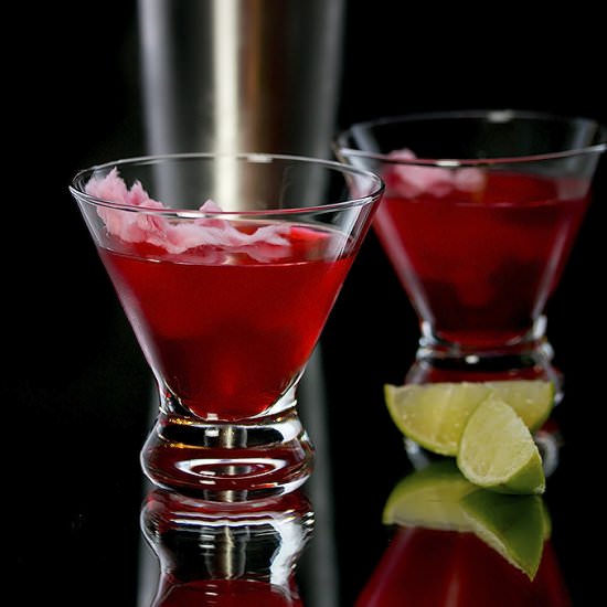 Cotton Candy Cosmopolitan - Recipe photo by Cooks With Cocktails