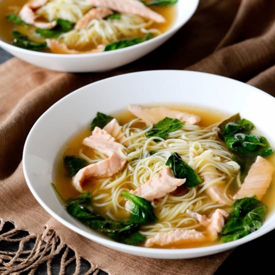 Thai Style Broth with Salmon - Recipe photo by bazyliaczywanilia