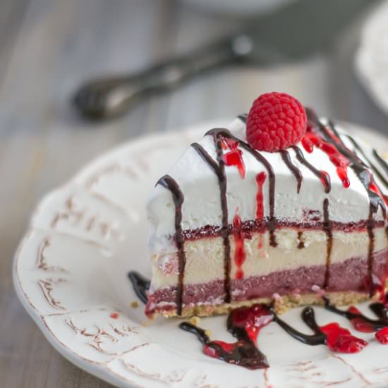 No-Bake Raspberry Pudding Pie - Recipe photo by flouronmyface