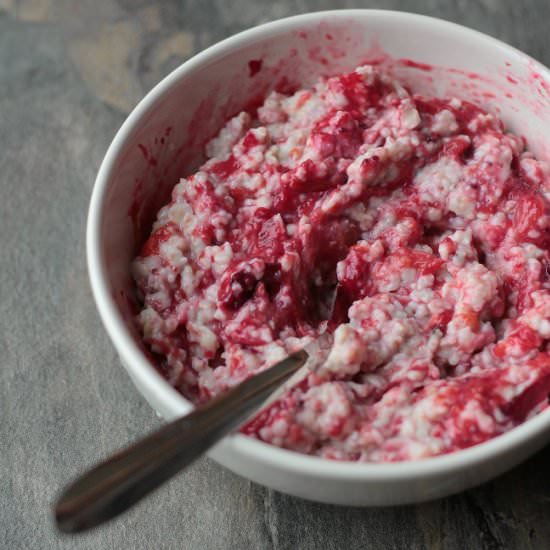 Creamy Porridge with Plum Compote - Recipe photo by weightlosscookery