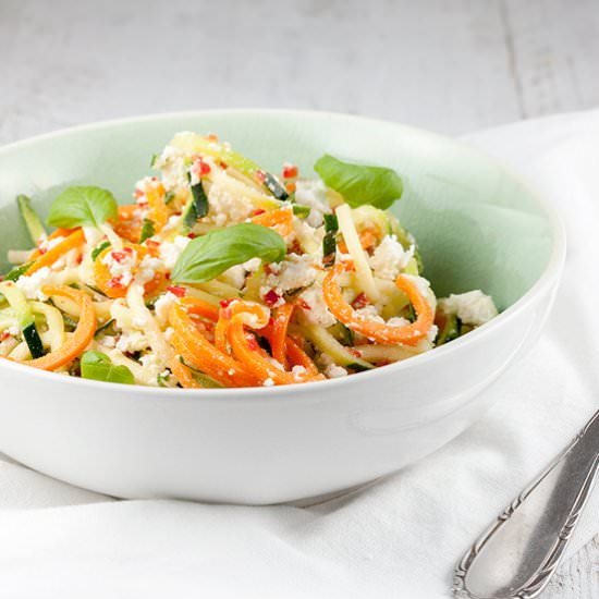 Spiralized Zucchini Salad - Recipe photo by ohmydish