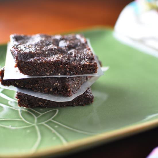 Raw-Vegan Brownies - Recipe photo by kristinannbeck